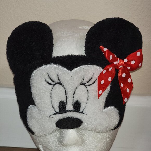 Disney Accessories - Disney Minnie Mouse Fleece Satin Lined Sleep Mask One Size